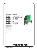 Migatronic OMEGA 220 Instruction Manual preview