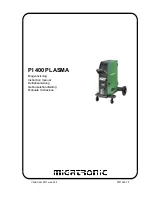 Migatronic PI 400 PLASMA Instruction Manual preview