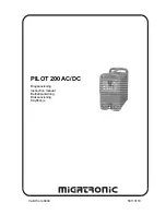 Migatronic PILOT 200 AC/DC Instruction Manual предпросмотр