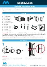 Mighton MightyLock Installation Instructions preview