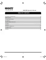 Preview for 3 page of Mighty Clean MC4050PB Operator'S Manual