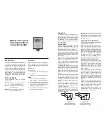 Предварительный просмотр 1 страницы Mighty Module MM1520 Manual