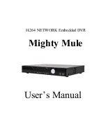 Preview for 1 page of Mighty Mule H.264 NETWORK Embedded DVR User Manual