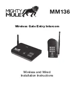 Mighty Mule MM136 Installation Instructions Manual предпросмотр