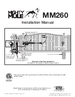 Mighty Mule MM260 Installation Manual preview