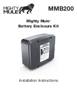 Предварительный просмотр 1 страницы Mighty Mule MM271 Installation Instructions Manual