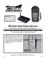 Mighty Mule Wireless Gate Entry Intercom Installation Instructions Manual preview