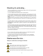 Preview for 11 page of MIGHTYLAM 2700HC Operating Instructions Manual