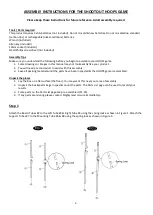 Предварительный просмотр 3 страницы Mightymast Leisure Shoot Out Hoops Operating Instructions Manual