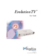 Miglia EvolutionTV User Manual предпросмотр