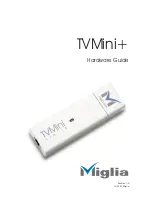 Предварительный просмотр 1 страницы Miglia TVMini Plus Hardware Manual