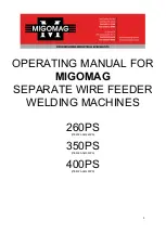 Migomag 260PS Operating Manual preview