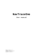 Предварительный просмотр 1 страницы Migraf NavTraceOne User Manual