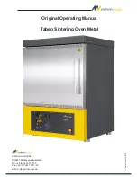 Предварительный просмотр 1 страницы MIHM-VOGT TABEO Series Original Operating Manual