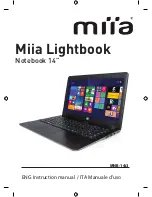 Miia MNB-14i3 Lightbook Instruction Manual предпросмотр