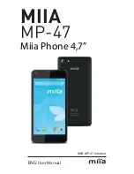 Miia MP-47 User Manual предпросмотр