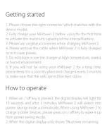 Preview for 5 page of MiiKey Miipower2 User Manual