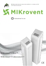 Предварительный просмотр 1 страницы MIK MIKrovent Office 60 Instructions For Use Manual