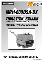 Mikasa MRH-600DSA-DX Instruction Manual предпросмотр