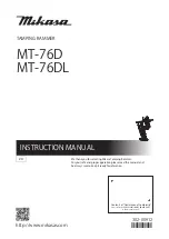 Mikasa MT-76D Instruction Manual preview