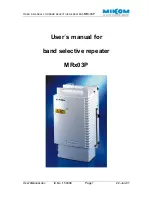 Preview for 1 page of MIKOM MR703P User Manual