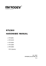 Preview for 1 page of MIKRODEV RTU Series Hardware Manual