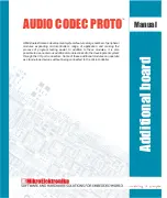 Preview for 1 page of mikroElektronika Audio Codec Proto Manual