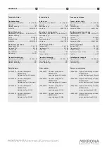 Preview for 12 page of Mikrona MIGMA 200-E Planning / Mounting Manuallines