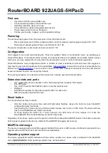 Preview for 1 page of MikroTik 922UAGS-5HPacD Manual