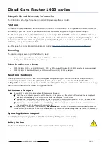 Preview for 1 page of MikroTik CCR1009 Series Quick Setup Manual And Warranty Information