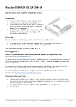 MikroTik RouterBOARD 751U-2HnD Quick Setup Manual And Warranty Information preview