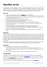 Preview for 1 page of MikroTik RouterBOARD BaseBox Series Manual