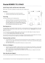 MikroTik RouterBOARD RB711-5HnD Quick Setup Manual And Warranty Information preview