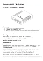 Preview for 1 page of MikroTik RouterBOARD RB751G-2HnD Quick Setup Manual And Warranty Information