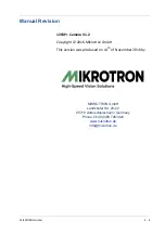 Preview for 88 page of Mikrotron EoSens 12CXP+ Reference Manual