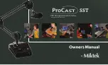 Предварительный просмотр 1 страницы Miktek ProCast SST Owner'S Manual