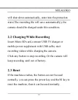 Preview for 9 page of MILALOKO Sports DV Camera Operating Instructions Manual