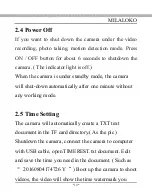 Preview for 10 page of MILALOKO Sports DV Camera Operating Instructions Manual