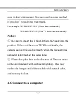 Preview for 11 page of MILALOKO Sports DV Camera Operating Instructions Manual