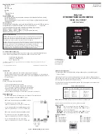 Предварительный просмотр 1 страницы MiLAN MIL-140 Installation Manual