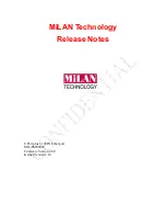 MiLAN MIL-SME801P Release Note предпросмотр