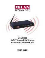 MiLAN ShAir AccessG Pro MIL-W2332G User Manual предпросмотр