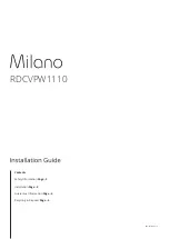 Milano RDCVPW1110 Installation Manual preview