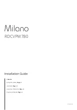 Milano RDCVPW780 Installation Manual preview