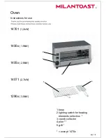 Preview for 1 page of Milantoast 14701 Instructions For Use