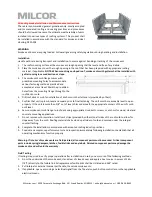 Milcor Big Smoky Installation And Maintenance Instructions preview