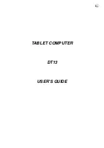 Preview for 1 page of MilDef Crete DT13 User Manual