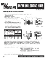 Mile Marker 449SS Installation Instructions предпросмотр