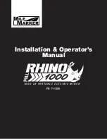 Mile Marker 71-1000 Installation & Operator'S Manual preview