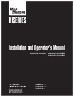 Preview for 1 page of Mile Marker 75-50050C Installation And Operator'S Manual